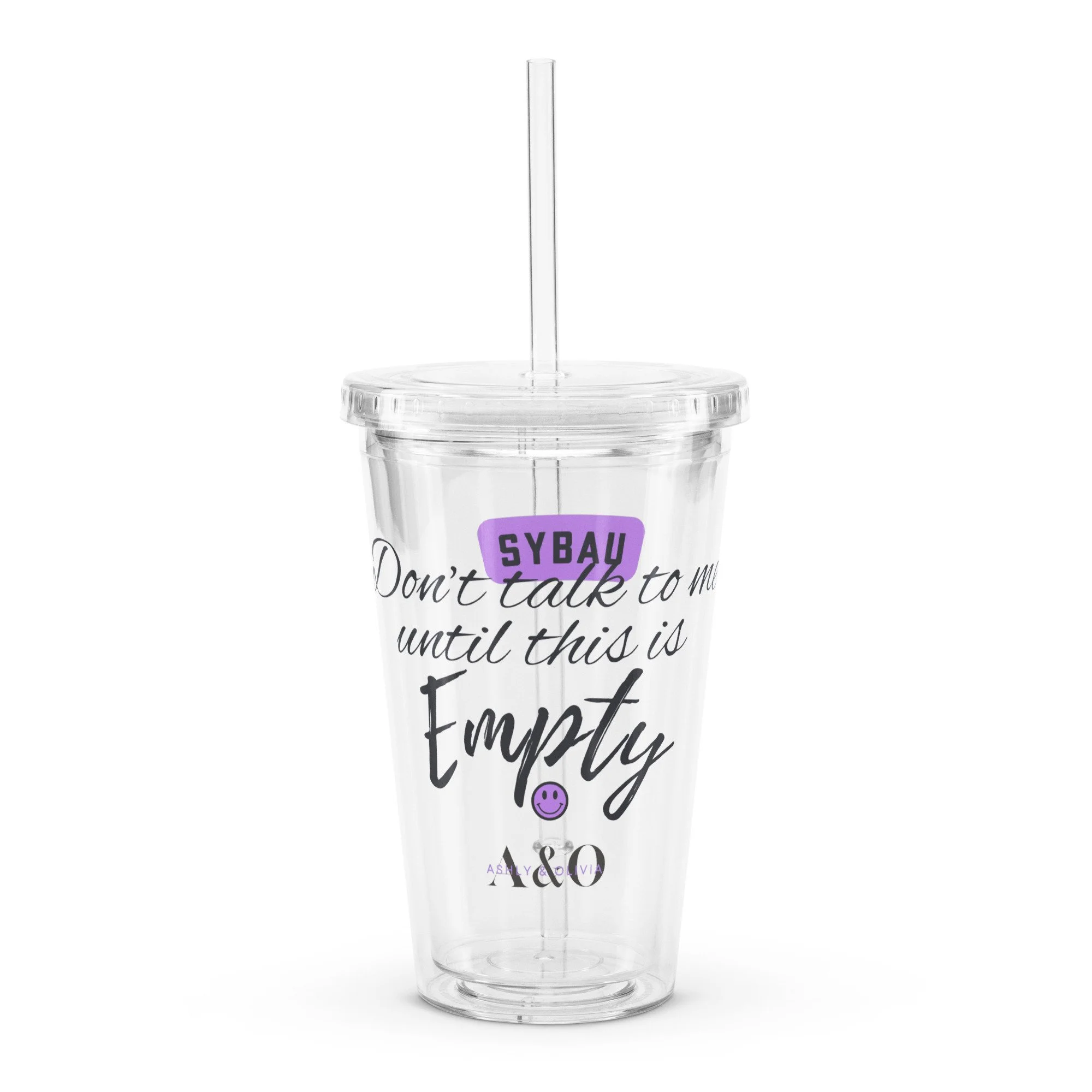 Ashly & Olivia Don’t Talk to Me™ 16 oz Lilac Tumbler