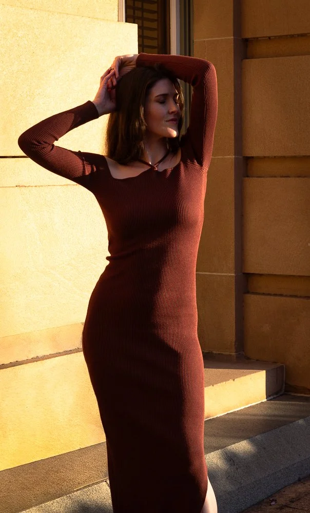 Sunset portrait in dress.jpg