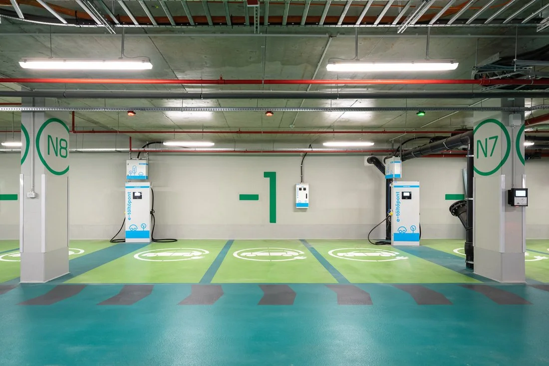 electric car parking plots