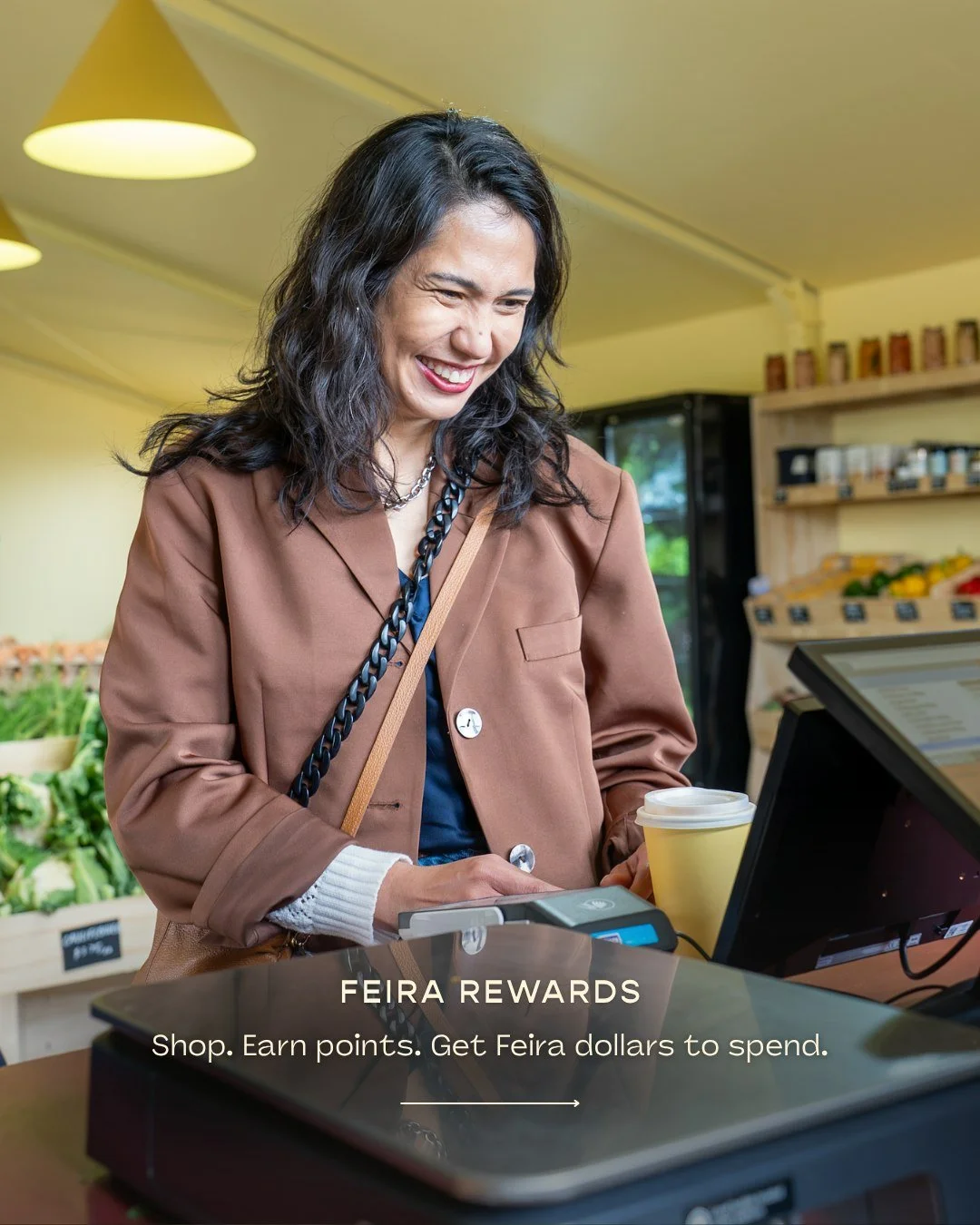 A little thank you for shopping with us.

Every time you shop at Feira, you&rsquo;re supporting local growers, producers and the people whose goods fill our shelves. And we really appreciate it.

So next time you&rsquo;re in, make sure you&rsquo;re e