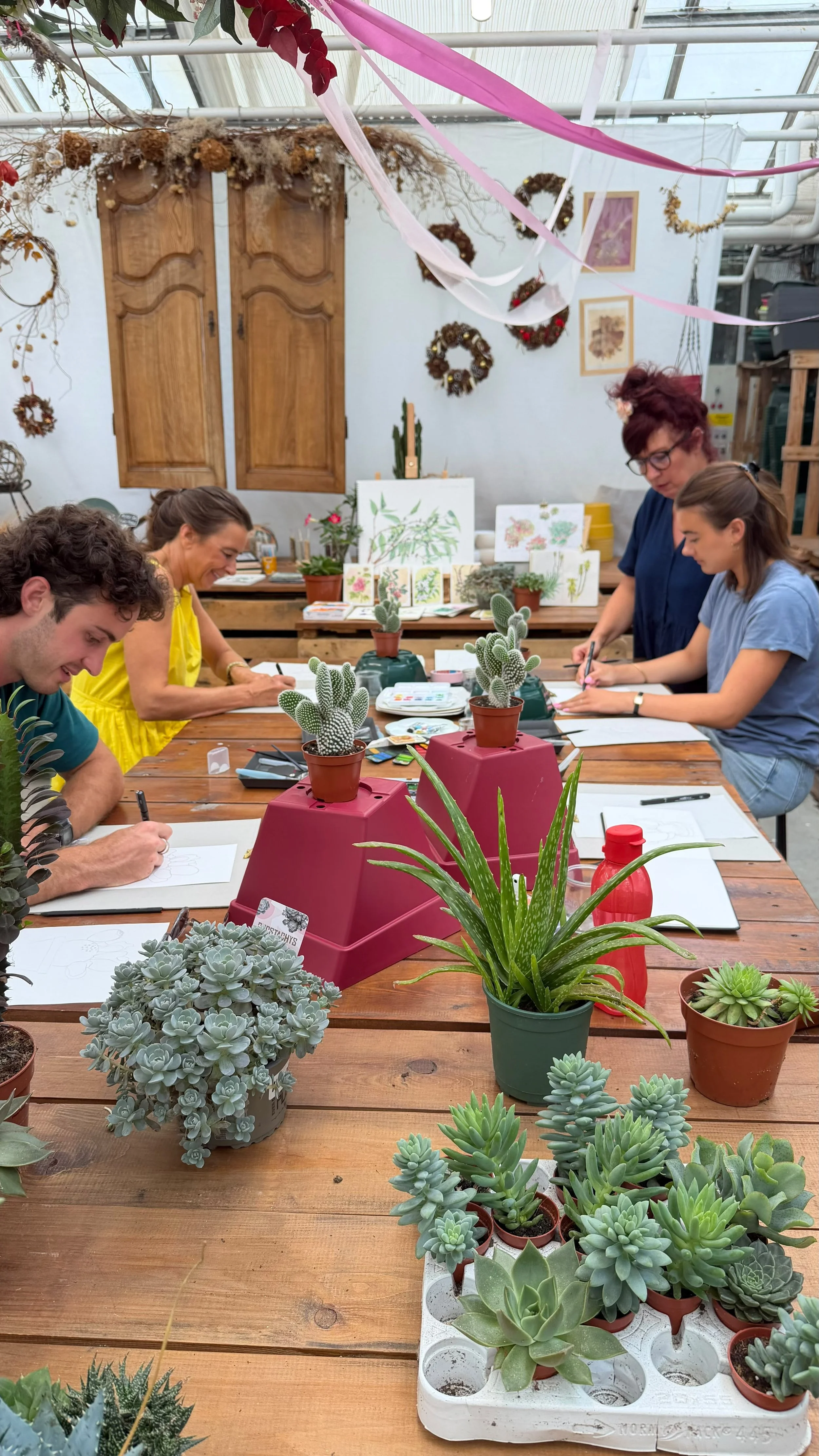 Ateliers d'aquarelle botanique - Arrose tes fleurs - Blandine Guillot Cathary