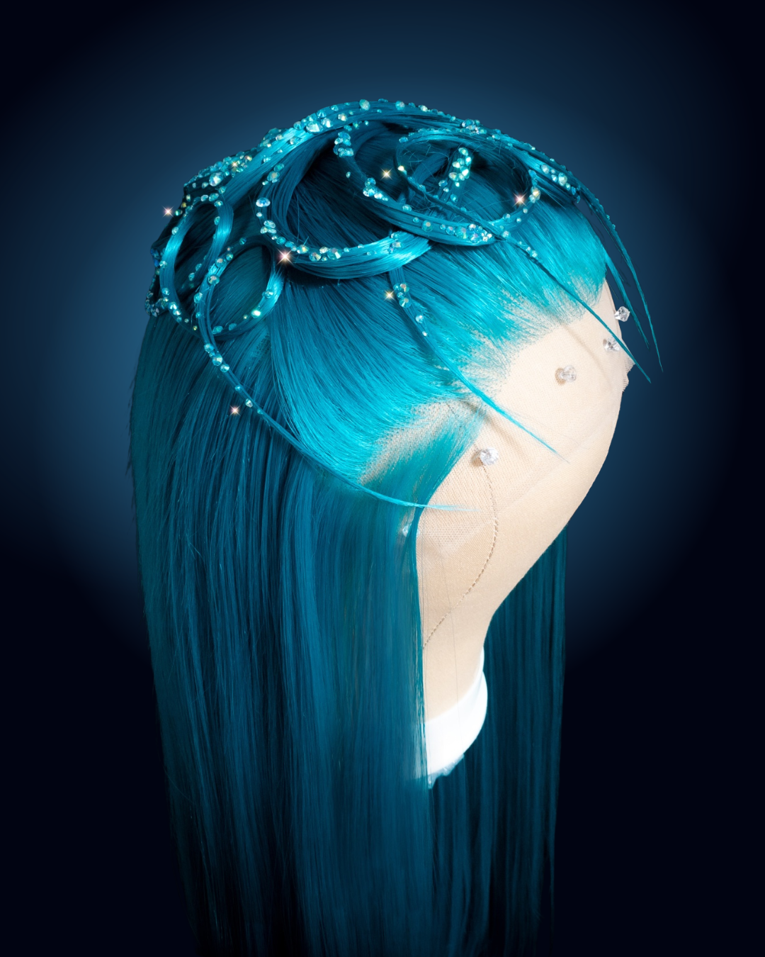 Halo Rhinestone Wig