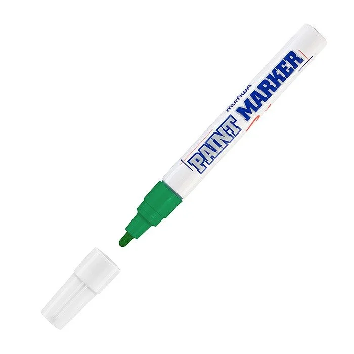 Green marker with a clear cap, labeled 'Panther Markers'.