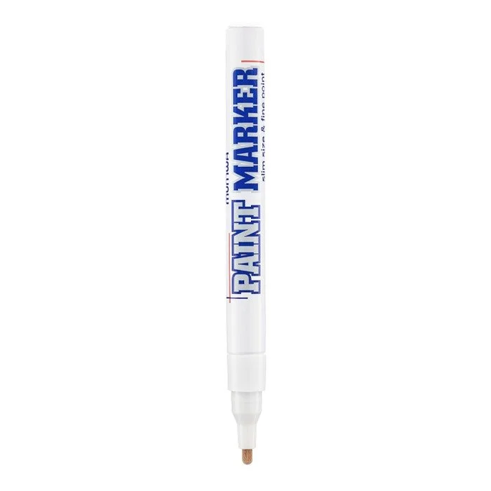 White marker with blue and red text that reads "Paint Marker"