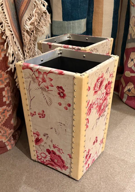 Pair of Bespoke Waste Paper Baskets