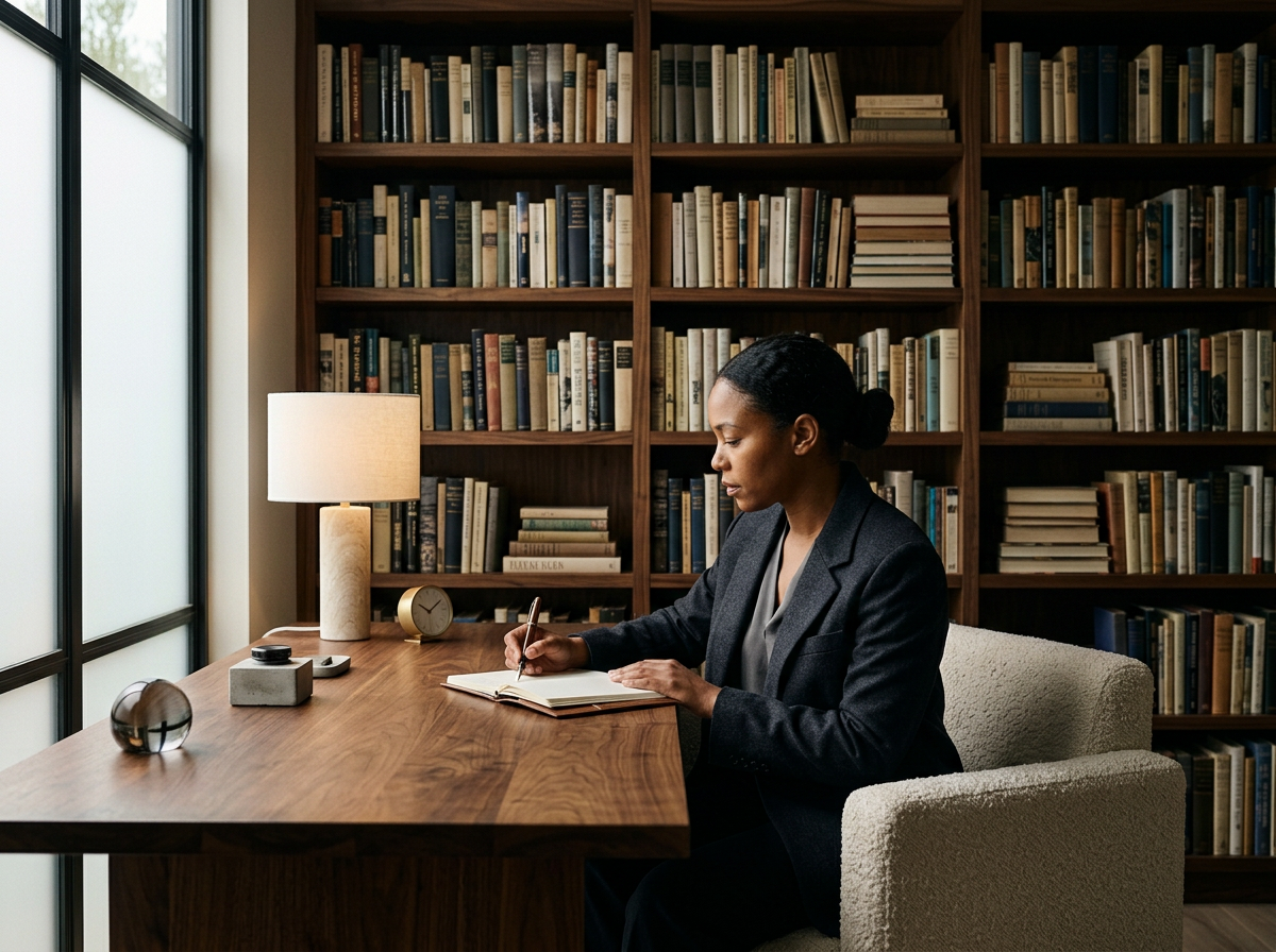 Writer with novels