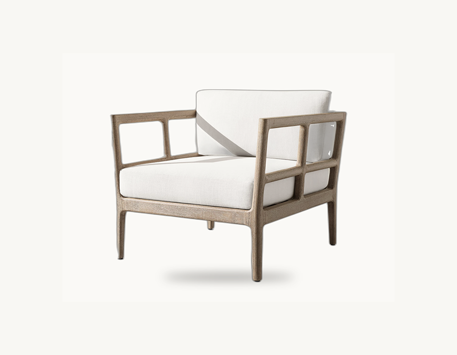 Laurel Teak Lounge Chair Replika