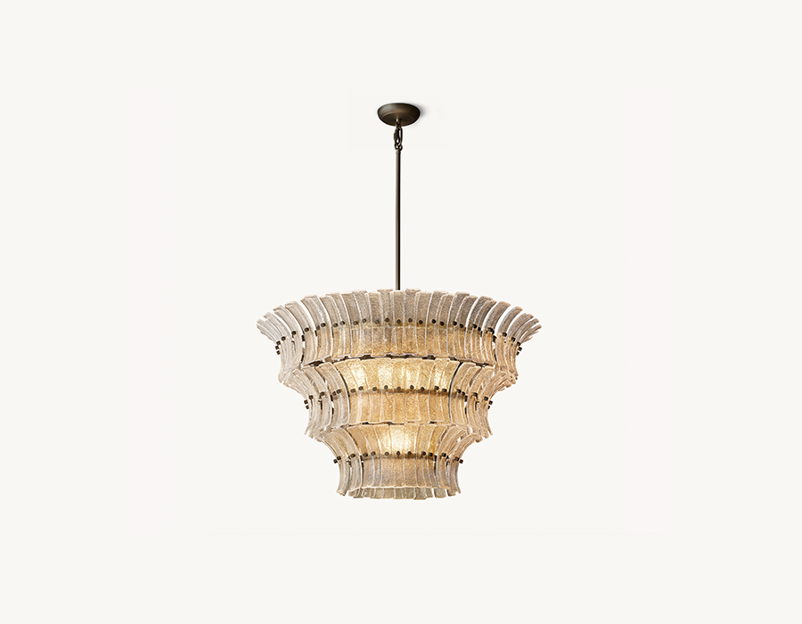 Romino Clear Glass Round Chandelier