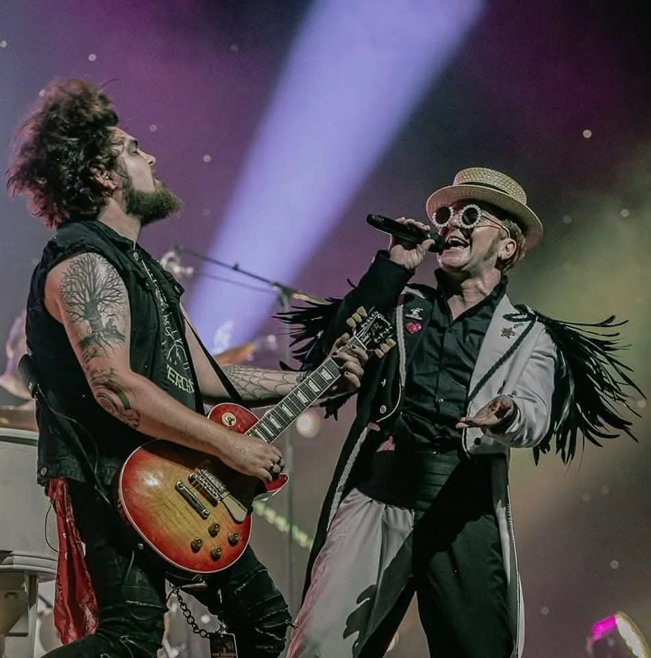 Dan Angelow on stage with Rocketman