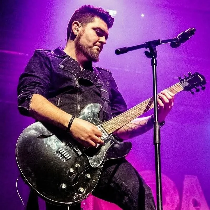 Dan Angelow on stage with Women In Rock