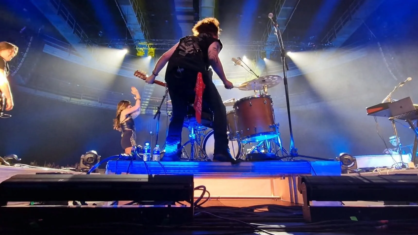 Dan Angelow on stage with Rocketman
