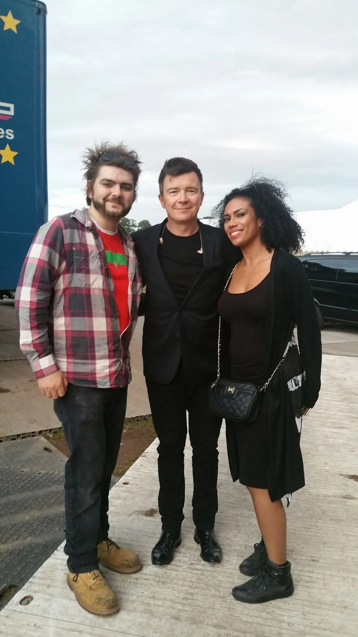 Backstage with Rick Astley