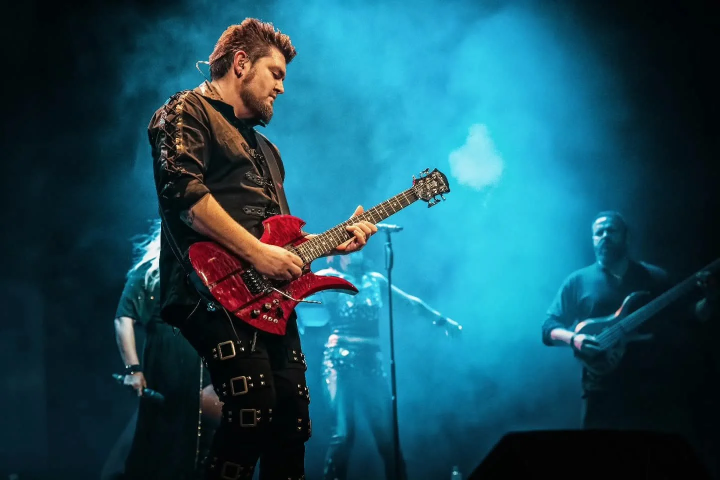 Dan Angelow on stage with Women In Rock