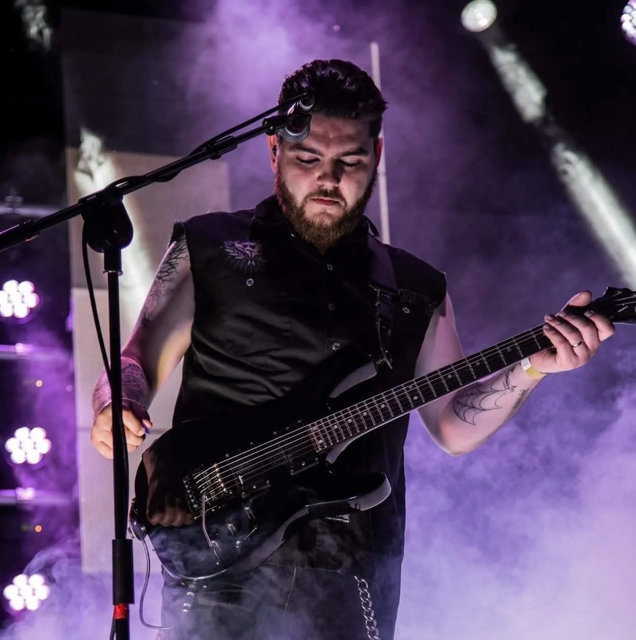 Dan Angelow on stage with Women In Rock