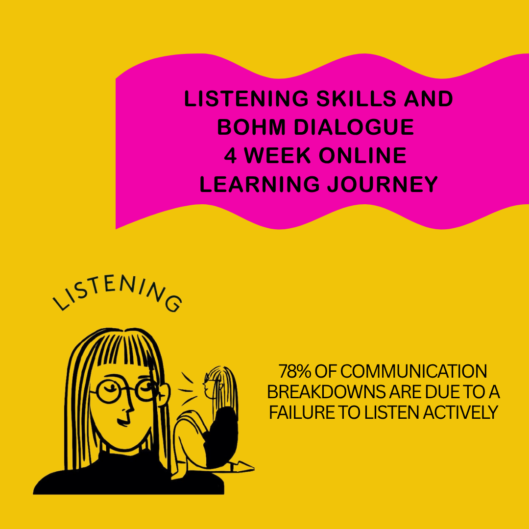 Listening skills and Bohm Dialogue - 4 week online learning journey