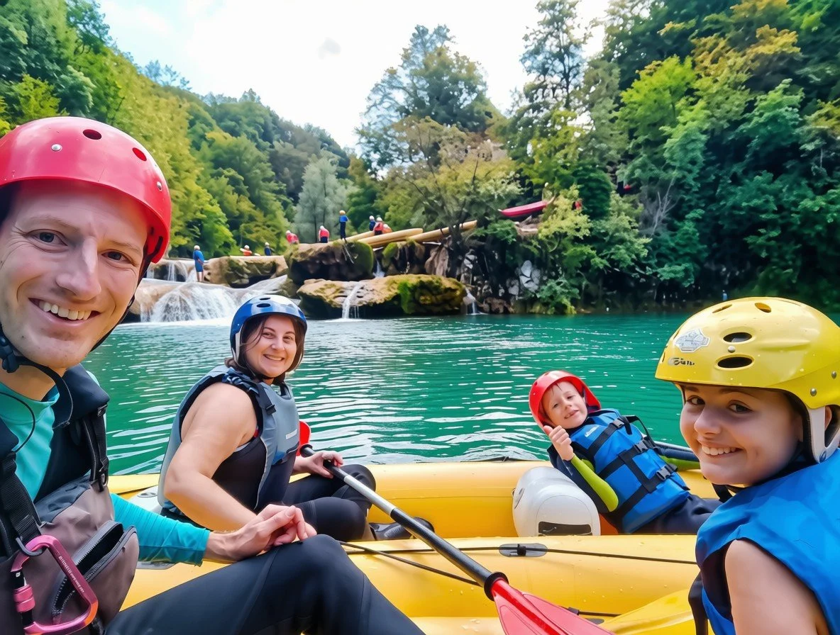 kayaking whitewater mreznica family