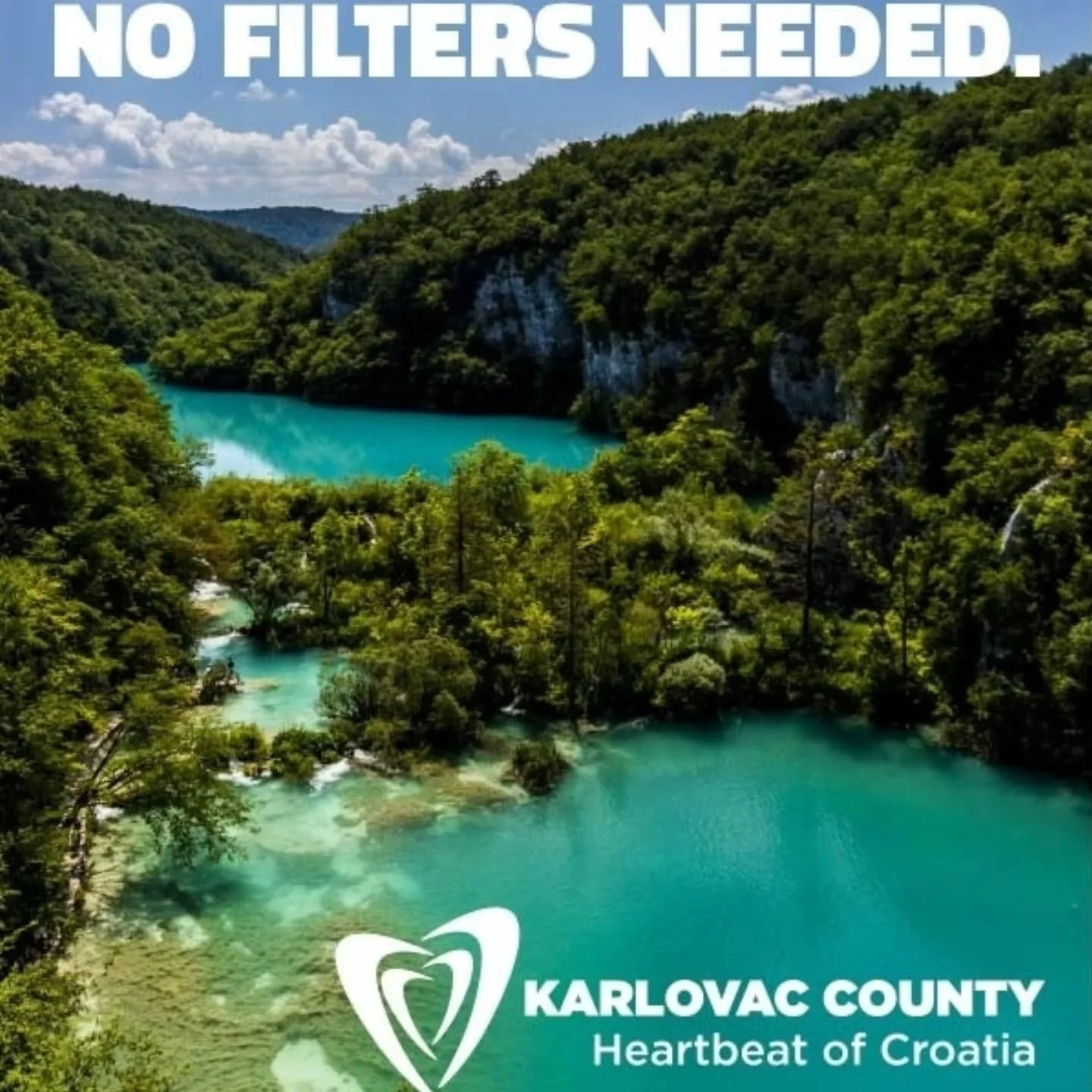 Module 9 of 12, Advertising and Marketing finished! This time, I had to create an image campaign for a region or city of my choice. I choose to create a new logo, claim and three slogans with fitting images for my county. Since Karlovac County is geo