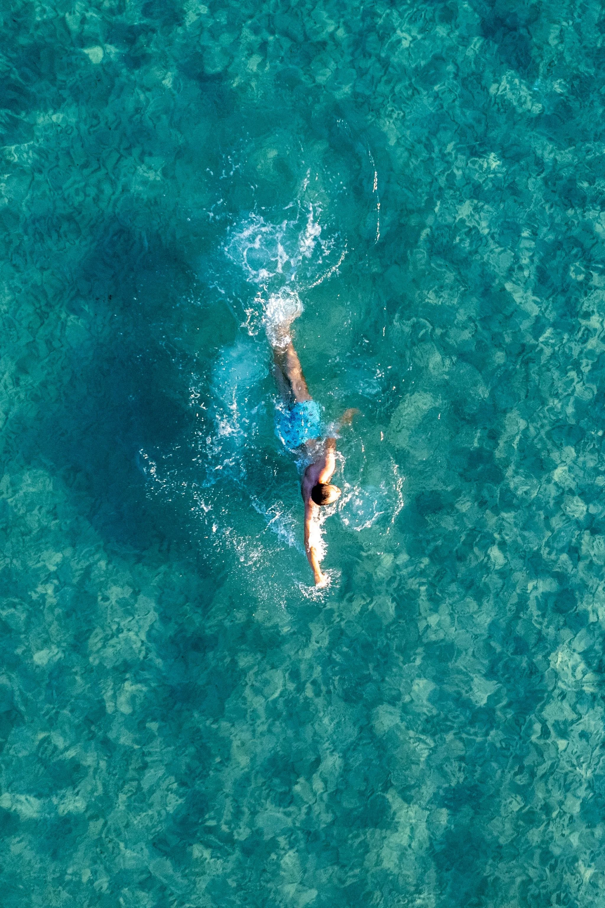 swimming adriatic clear water