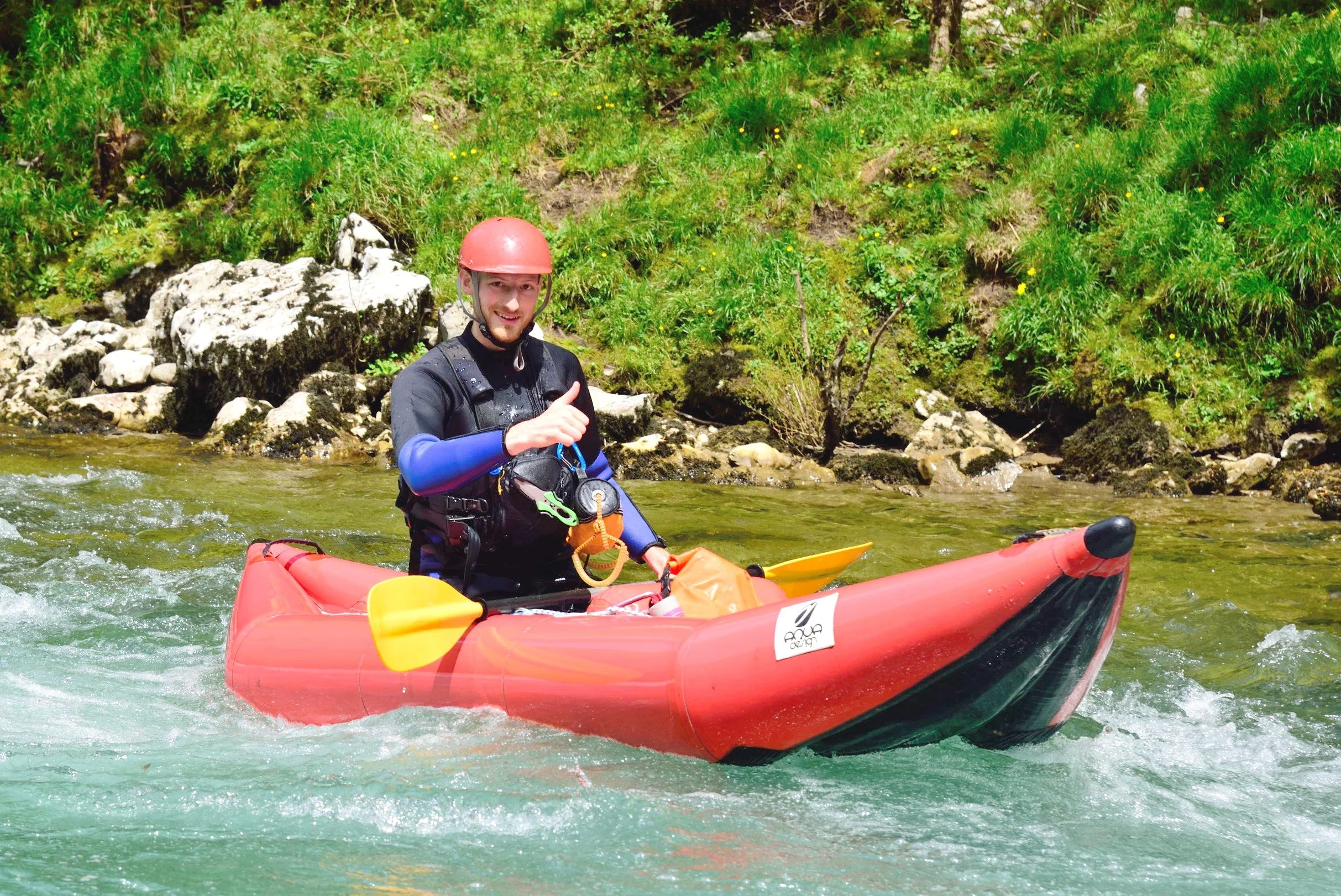 whitewater kayaking river