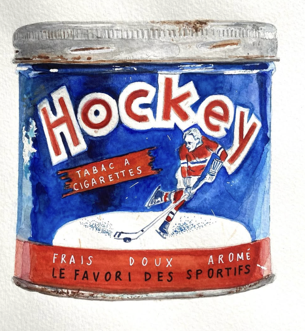 Hockey Tobacco Tin