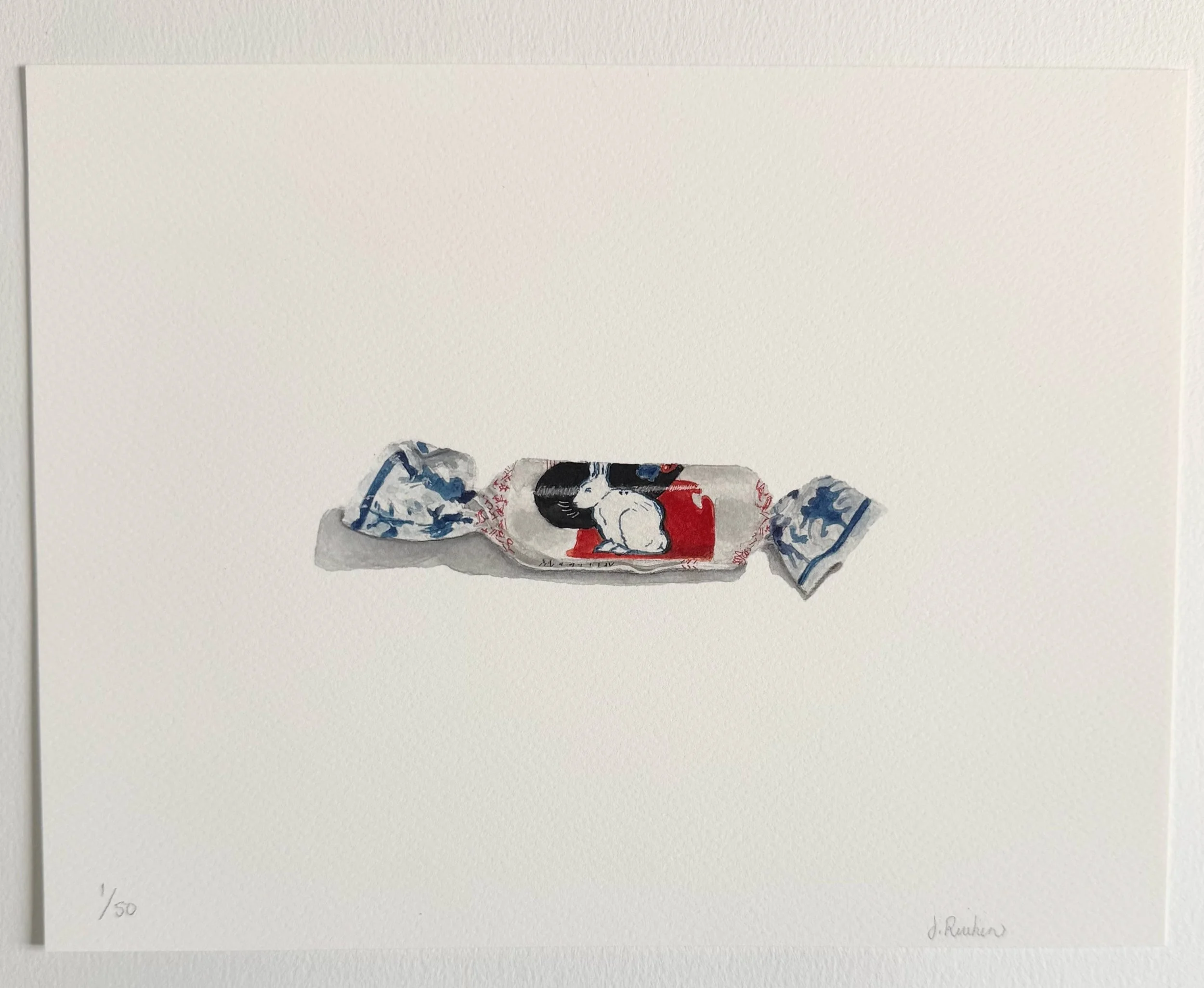 White Rabbit Candy Print