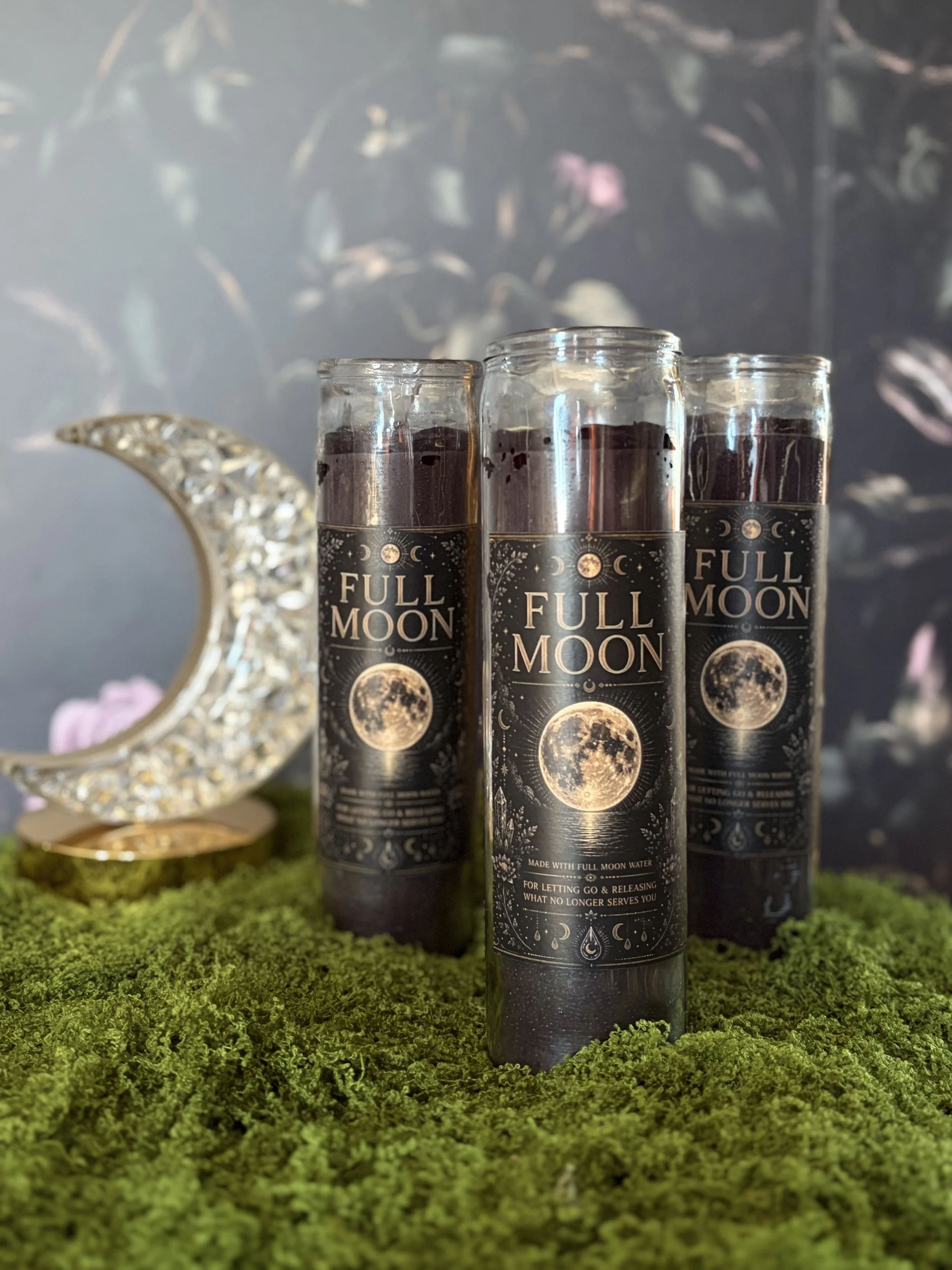 Full moon Moonwater Ritual Candle