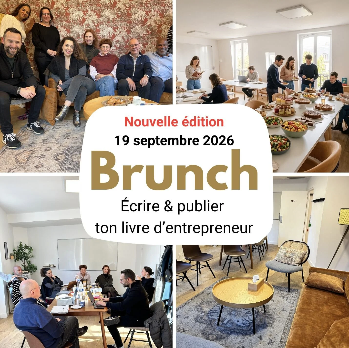 Brunch "Écrire et publier son livre d'entrepreneur"