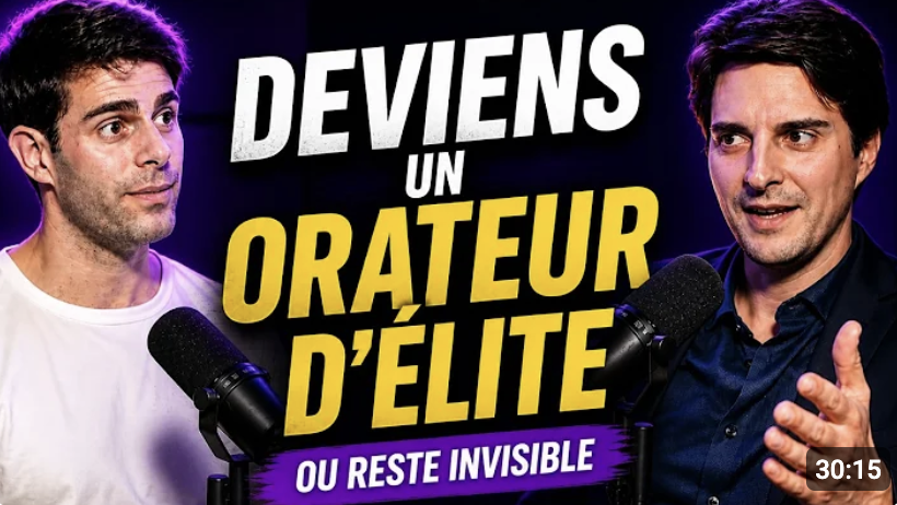 Deviens un orateur d’élite ou reste invisible : les clés de Vincent Bosq-Bousquet 
