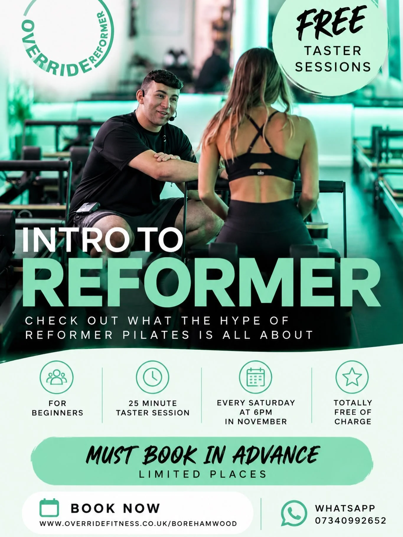 CURIOUS ABOUT REFORMER PILATES BUT NOT QUITE READY TO TAKE THE PLUNGE? 

We&rsquo;ve got you! 💚

If you&rsquo;ve been tempted to try an Override Reformer Pilates class but the thought of walking into your first class feels a little daunting&hellip; 
