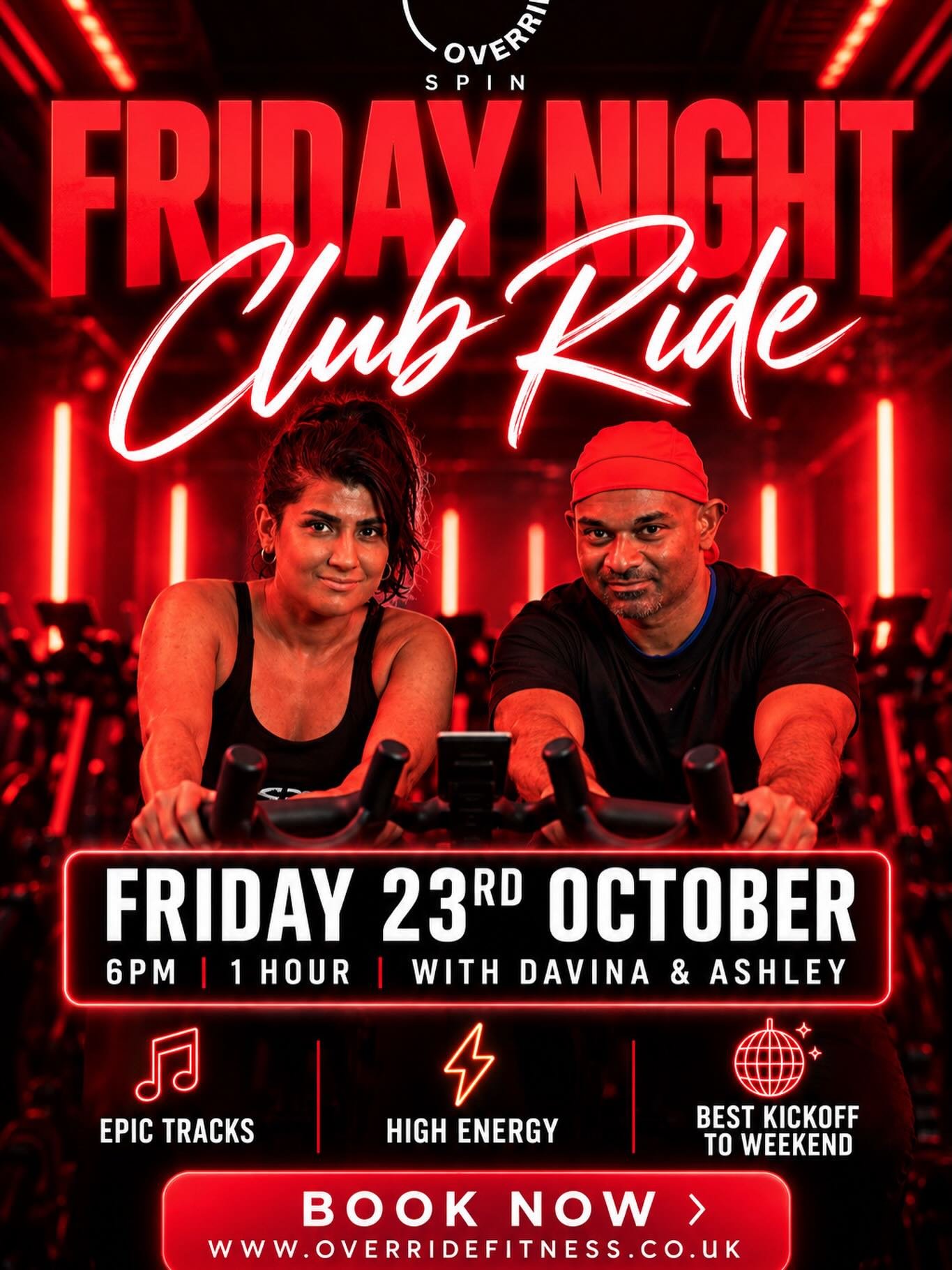 By far the best way to kick off your weekend with Ashley and Davina on the podium for your Friday night club ride

23 October 6 pm

#spin #friday #bike #club