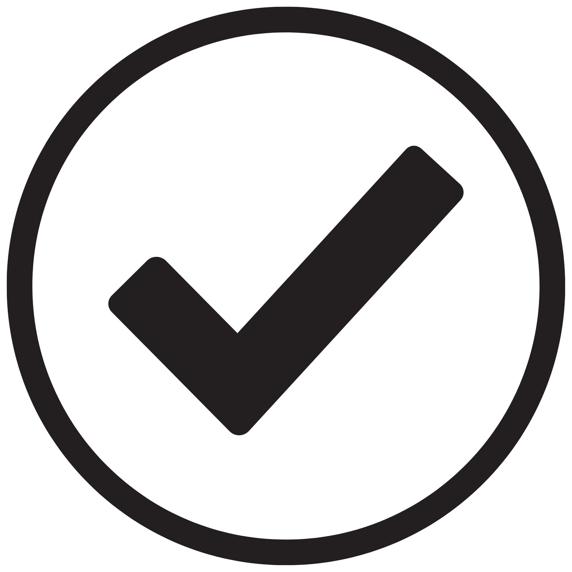 Black and white graphic with circle and upward arrow, indicating growth or progress.