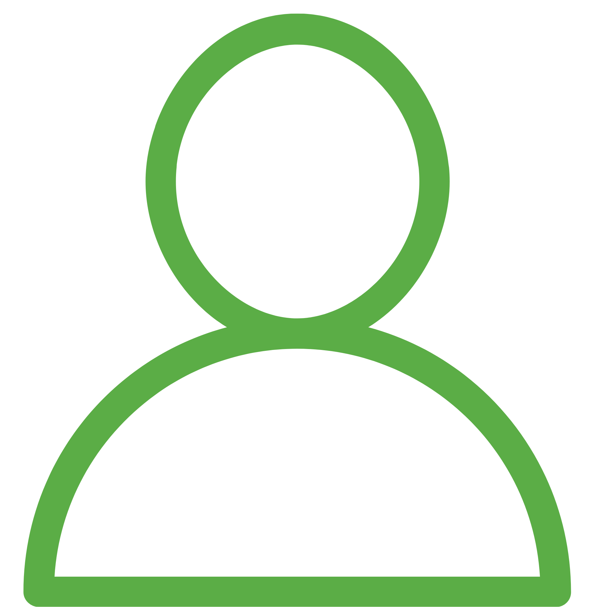 Green icon of a video camera or recording device on black background.