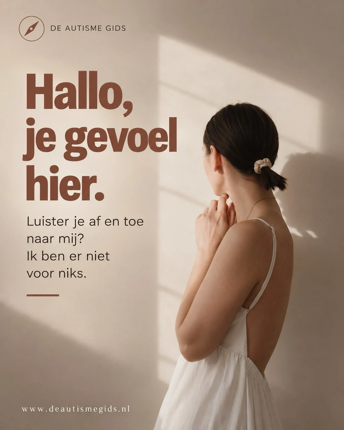 Wist je dat het langdurig negeren van de signalen van je hoofd &eacute;n lichaam gevolgen kan hebben?

Vaak begint je lichaam met fluisteren.
Een vermoeidheid die je wegwuift. Een spanning die je negeert. Een gevoel dat je toch maar even parkeert. To