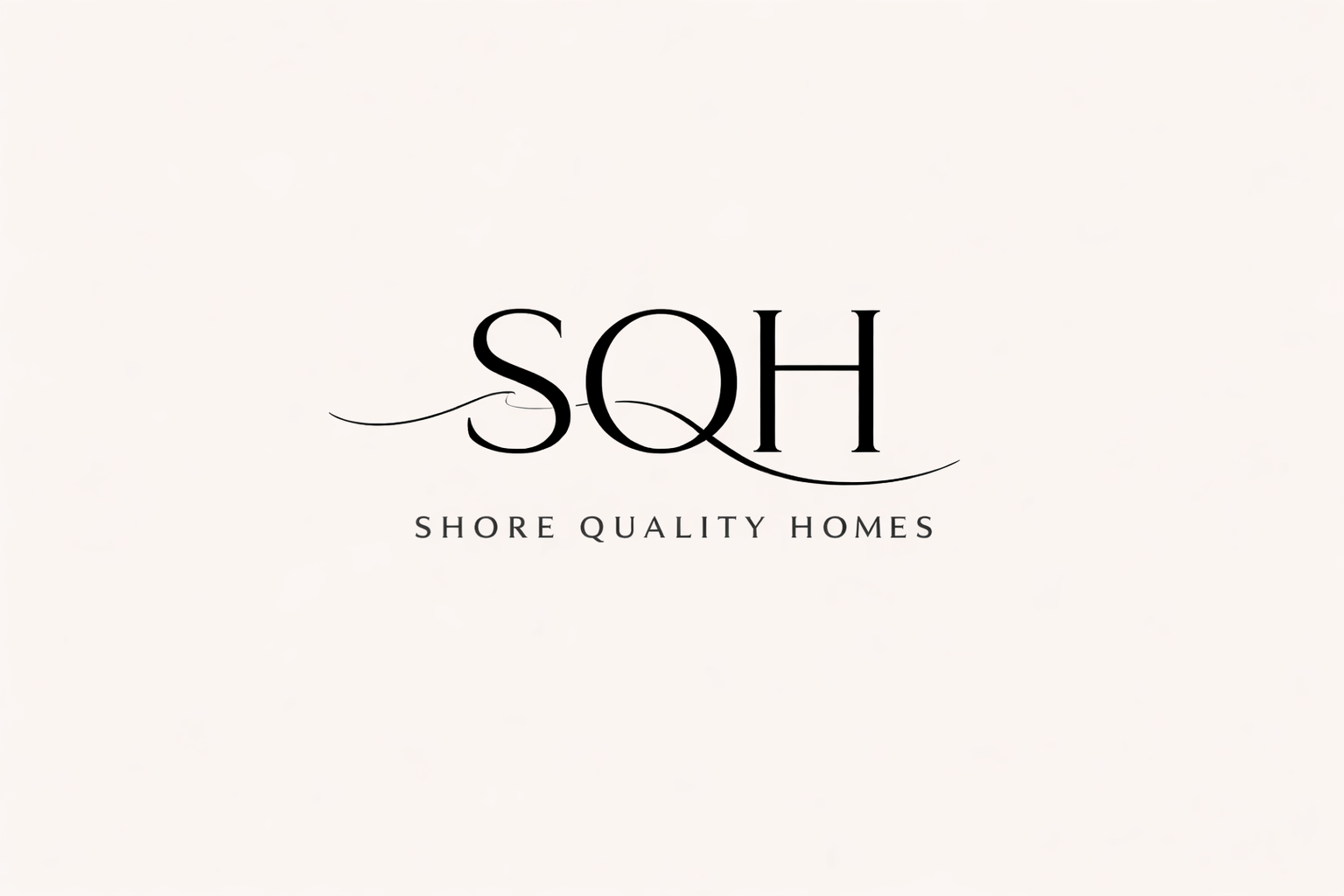 Logo for Shore Quality Homes with stylized initials SQH and elegant font.