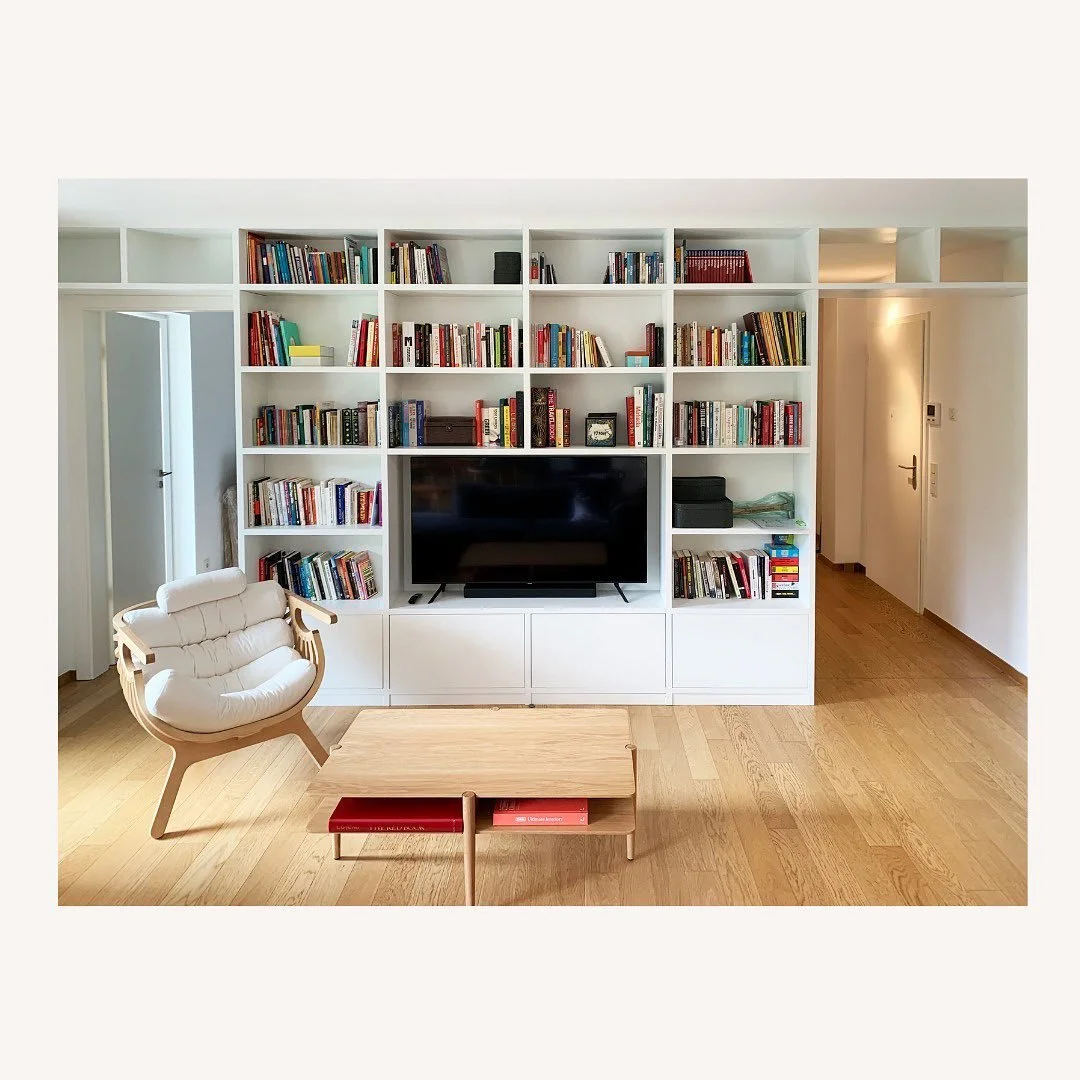 Project Living Room and Entrance Hall
MDF Lacquered white
.
.
by @dibarondesign
.
.
#tailormadecabinets #meublesurmesure #interiordesignluxembourg #library #meubletv #tvunit  #interiordecorationluxembourg #placardsurmesure