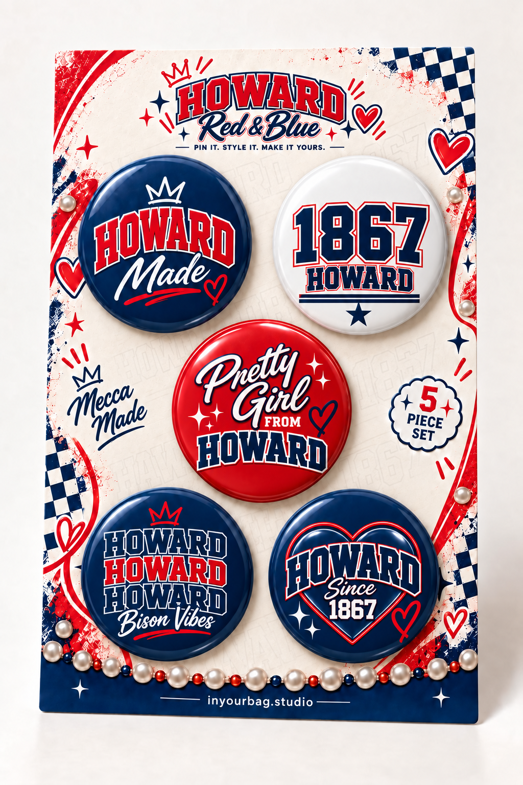 HBCU School Pin Set - 5 Piece (PRE-ORDER EXP. LATE OCTOBER TO EARLY NOVEMBER)