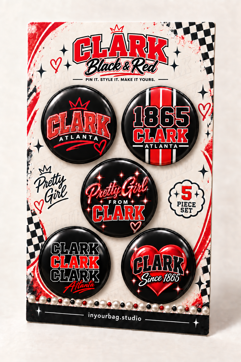 HBCU School Pin Set - 5 Piece (PRE-ORDER EXP. LATE OCTOBER TO EARLY NOVEMBER)
