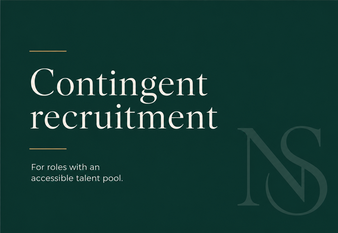 Contingent recruitment service offered by Newton Searle. Flexible recruitment support for finance and accountancy roles.