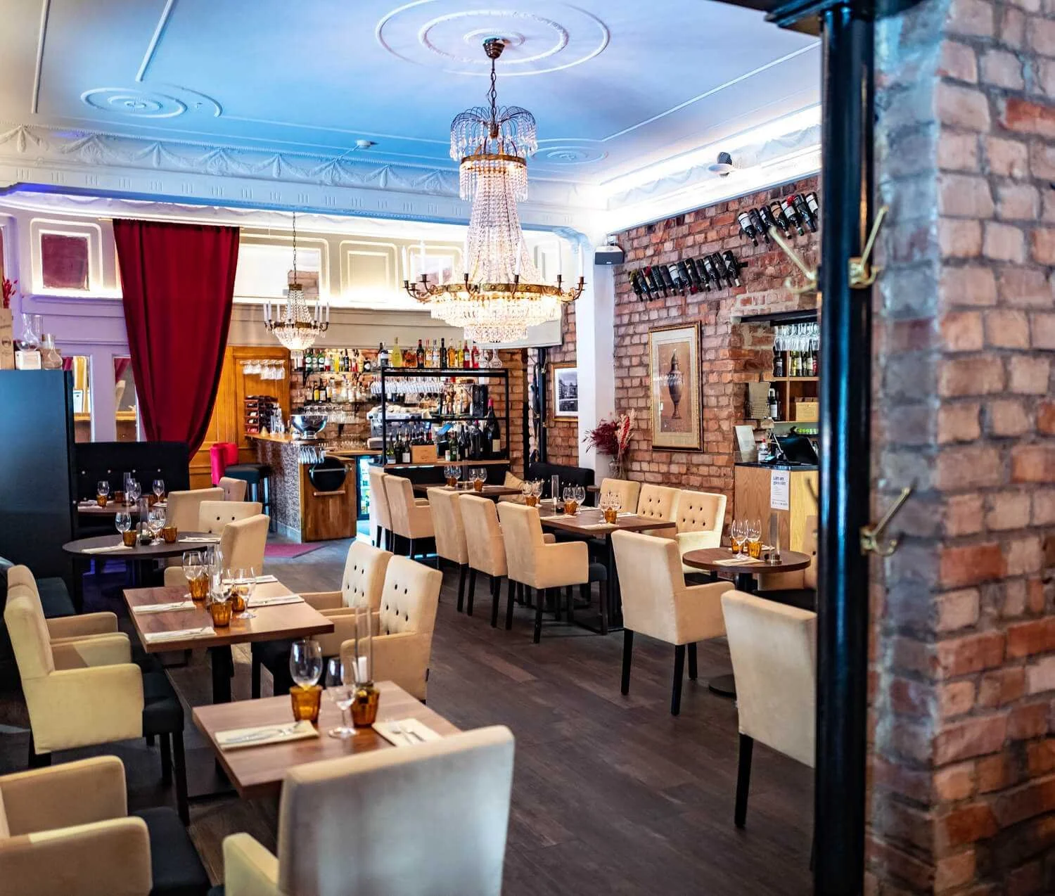 Mysig miljöbild från restaurangen