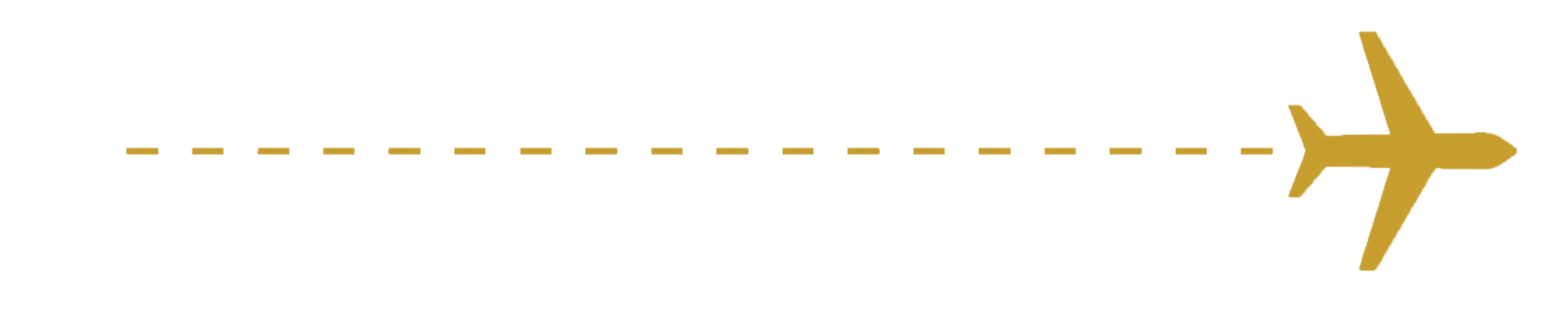 Airplane flight path graphic representing aviation and travel
