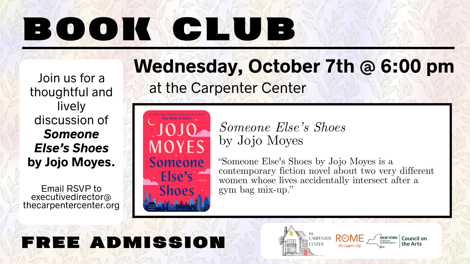 Book Club | Someone Else's Shoes by JoJo Moyes