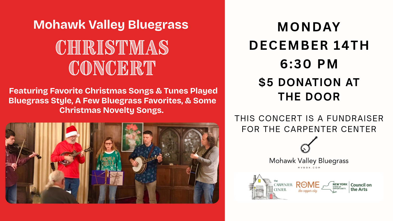 Mohawk Valley Bluegrass Christmas Concert