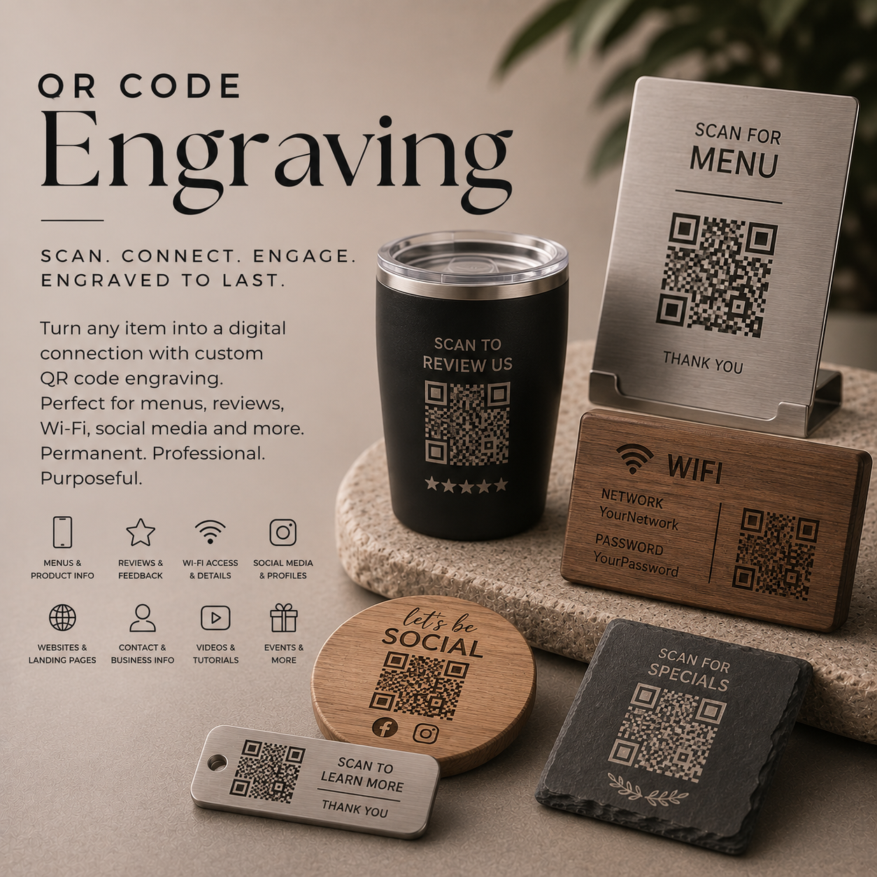 QR Code Engraving