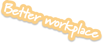 Text saying 'Better notepace' in a casual, handwritten style with a beige background.