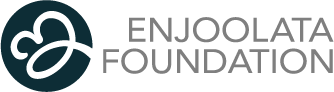Enjolata Foundation logo featuring intertwined heart shapes and text.