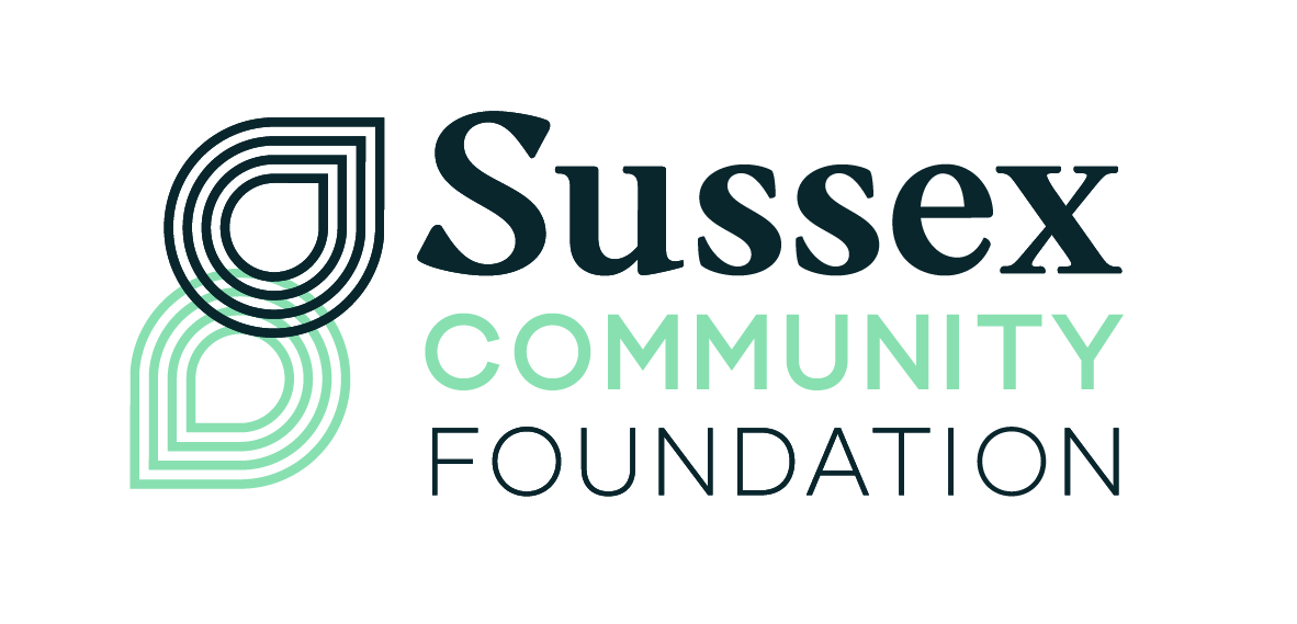 Logo of Sussex Community Foundation with stylized 'S' and 'B' in concentric lines and the text 'Sussex Community Foundation'.