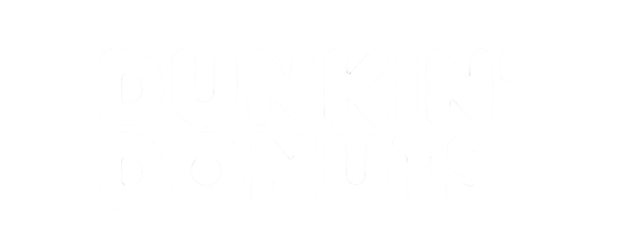 Dunkin' Donuts logo with white text on a black background