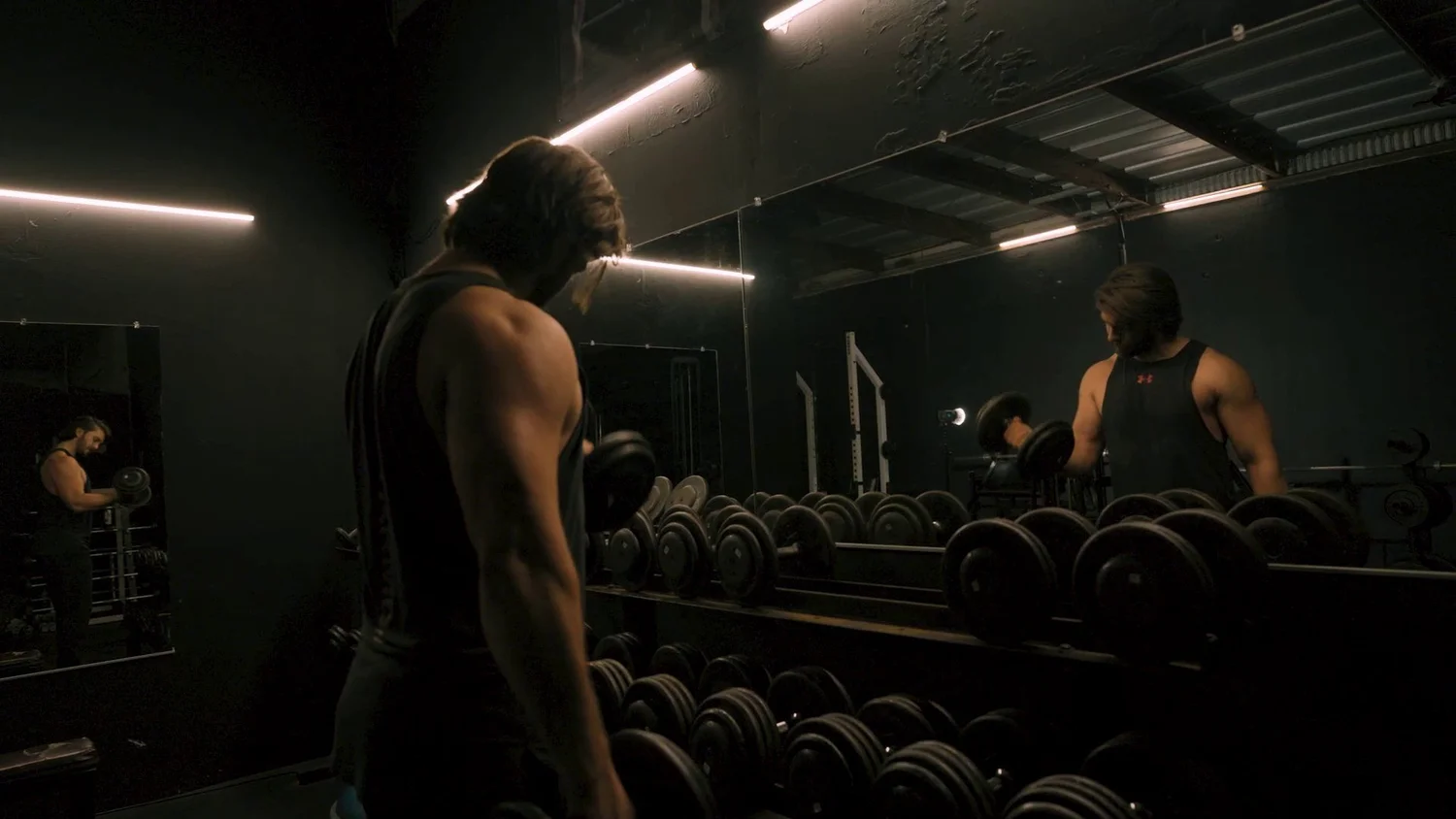 Brand film still from The Forge gym promo