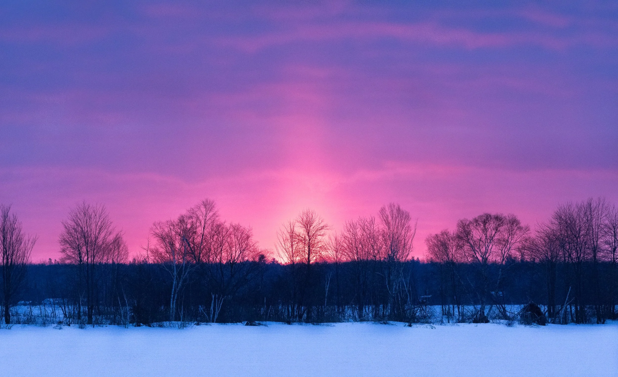 Brimley, MI (Upper Peninsula) Snowy Sunrise 49