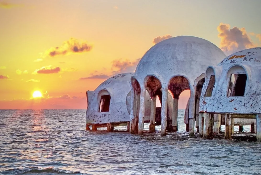 Cape Romano Dome Houses Sunset 30
